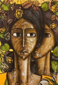 Shazia Salman, 36 x 24 Inch, Acrylics on Canvas, Figurative Painting, AC-SAZ-056